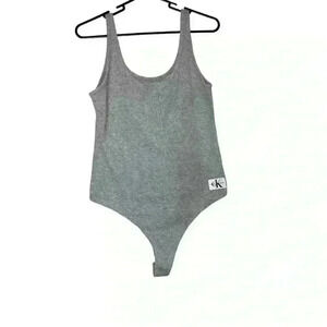 Calvin Klein gray one piece tank onesie. Size Large